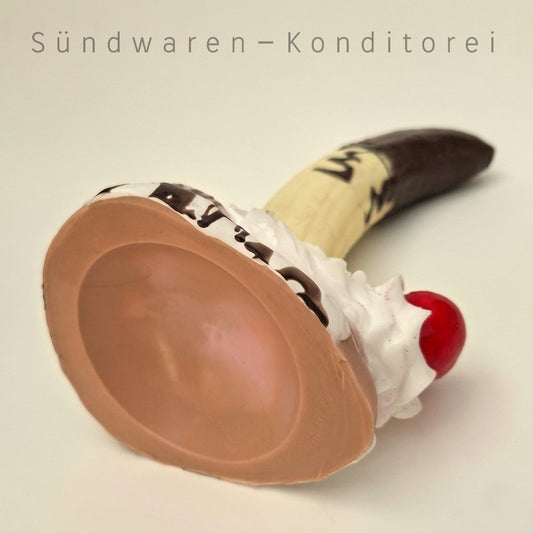 The Big Split - handgefertigter Silikondildo mit Saugnapf Sündwaren-Konditorei