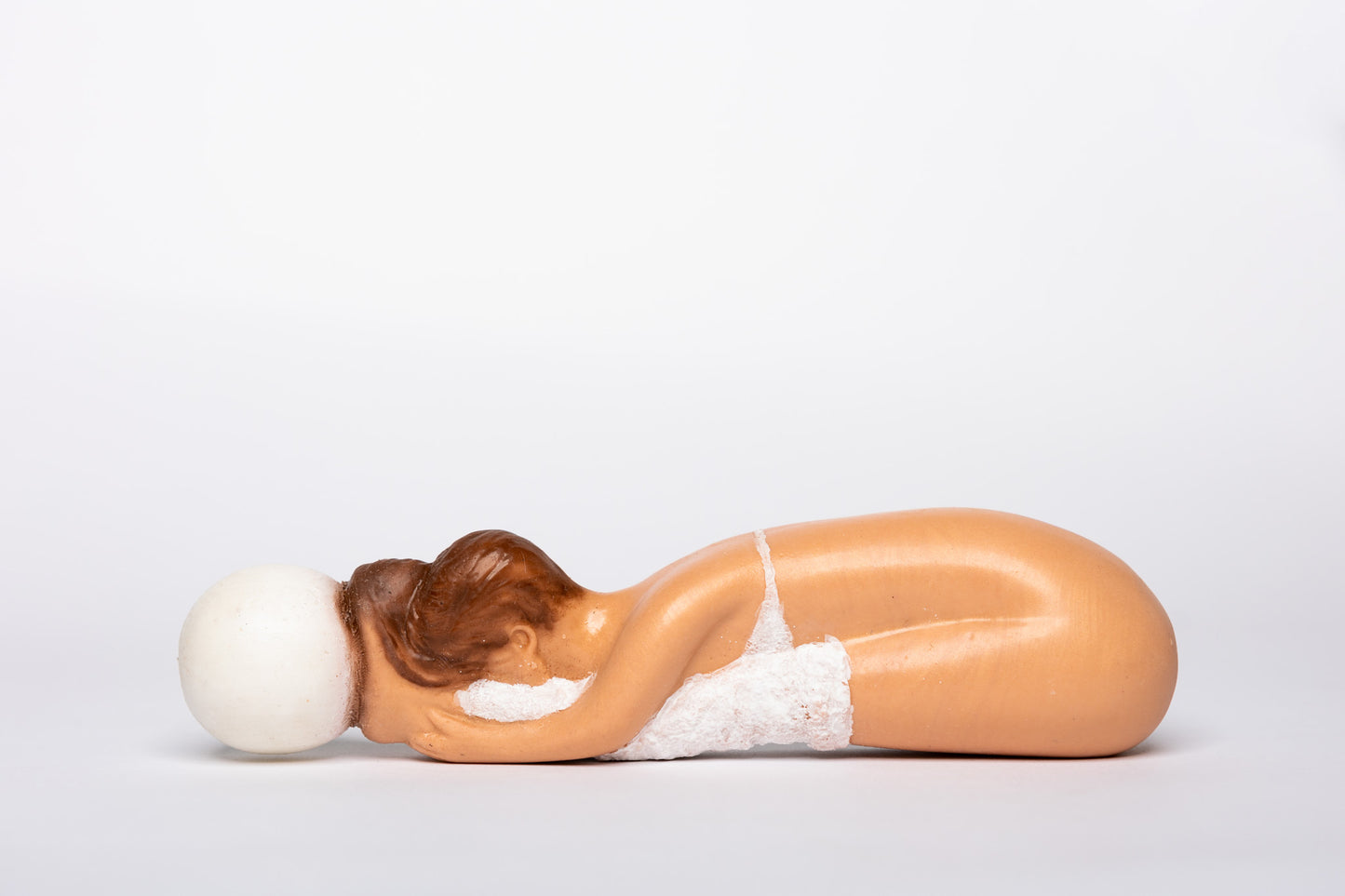Ballerina well balanced - Bianca - handgefertigter Silikondildo mit Saugnapf