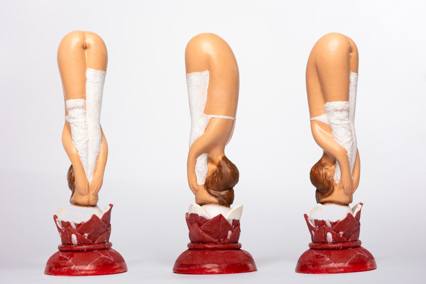 Ballerina well balanced - Bianca - handgefertigter Silikondildo mit Saugnapf