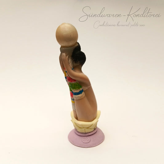 Ballerina well balanced mit Ringelsocken, Einzelstück – handgefertigter Silikondildo mit Saugnapf Sündwaren-Konditorei