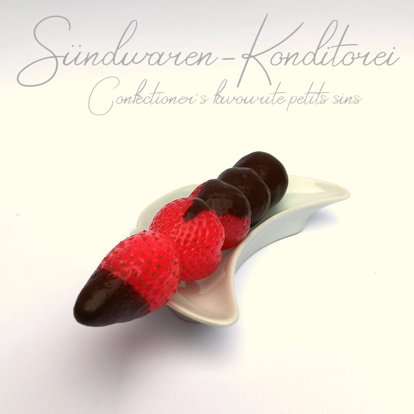 Strawberry feels forever - schokolierter Erdbeerspieß Sündwaren-Konditorei