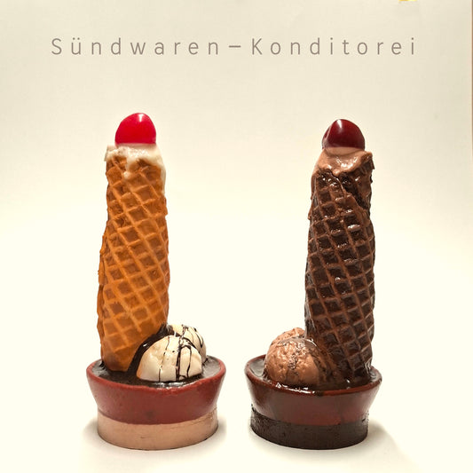 Waffeltürmchen - Knusprig-cremige Versuchung Sündwaren-Konditorei