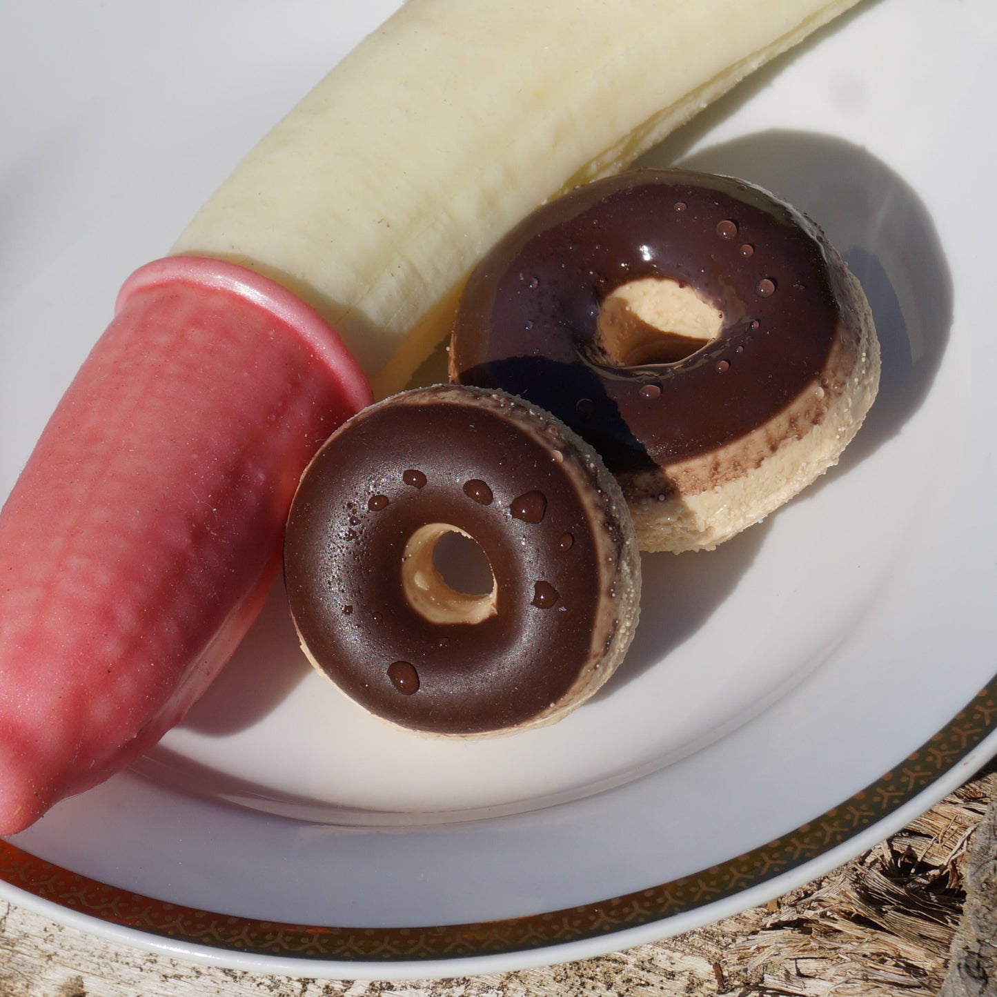 Donut supersoft, Doppelpack in zwei Größen - handgefertigter Silikon-Penisring