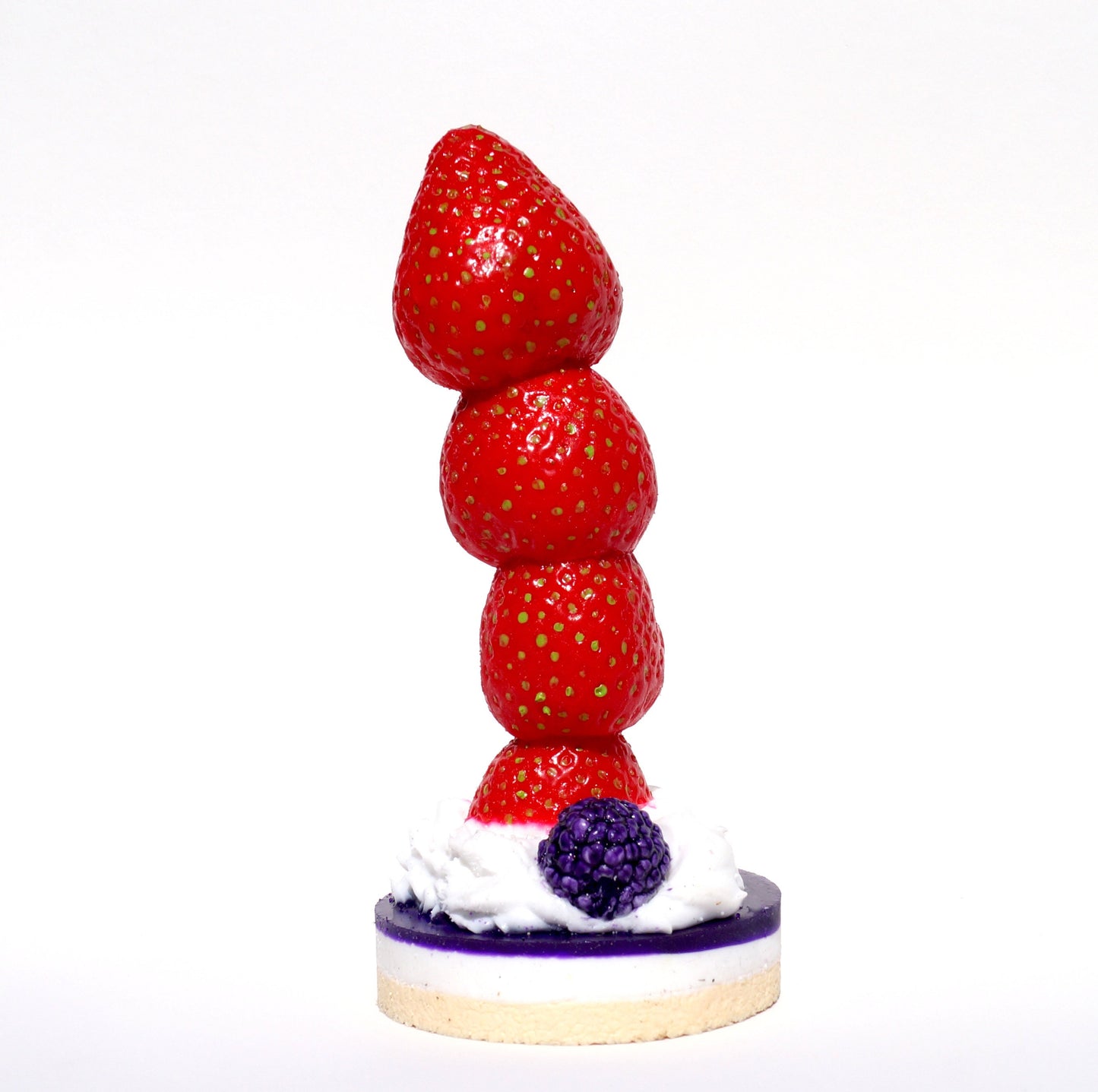 strawberry feels forever dildo aus erdbeeren