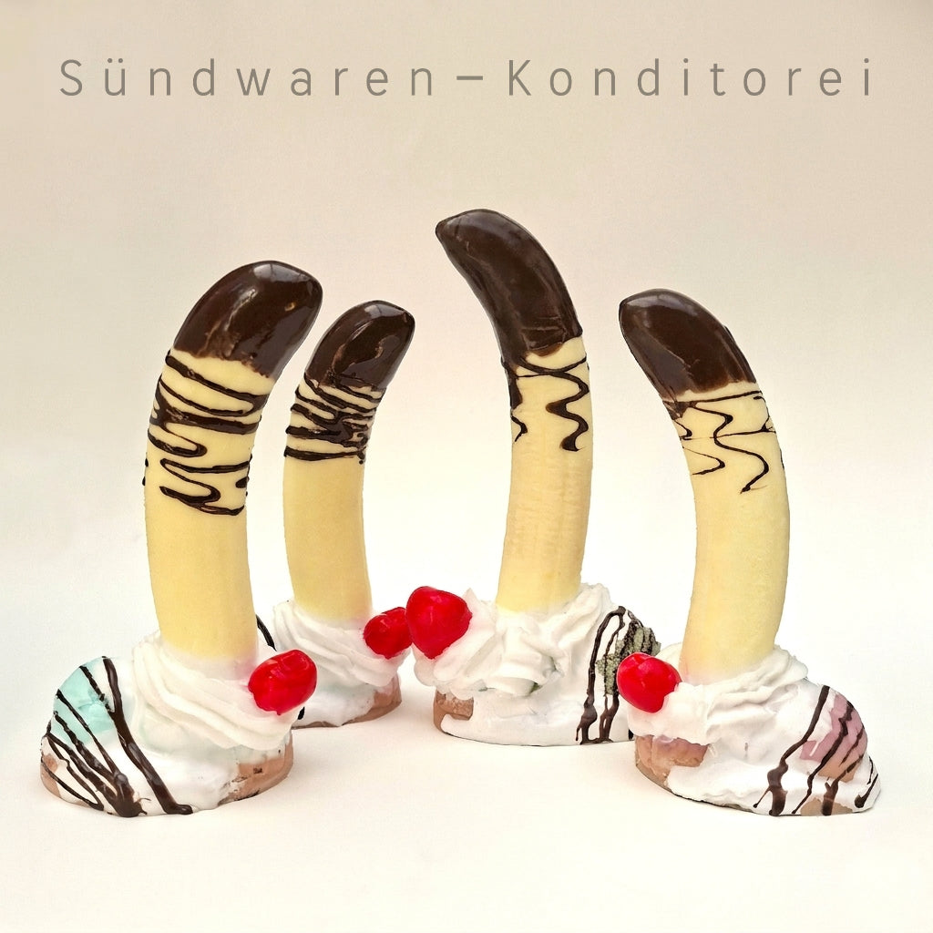 The Big Split - handgefertigter Silikondildo mit Saugnapf Sündwaren-Konditorei
