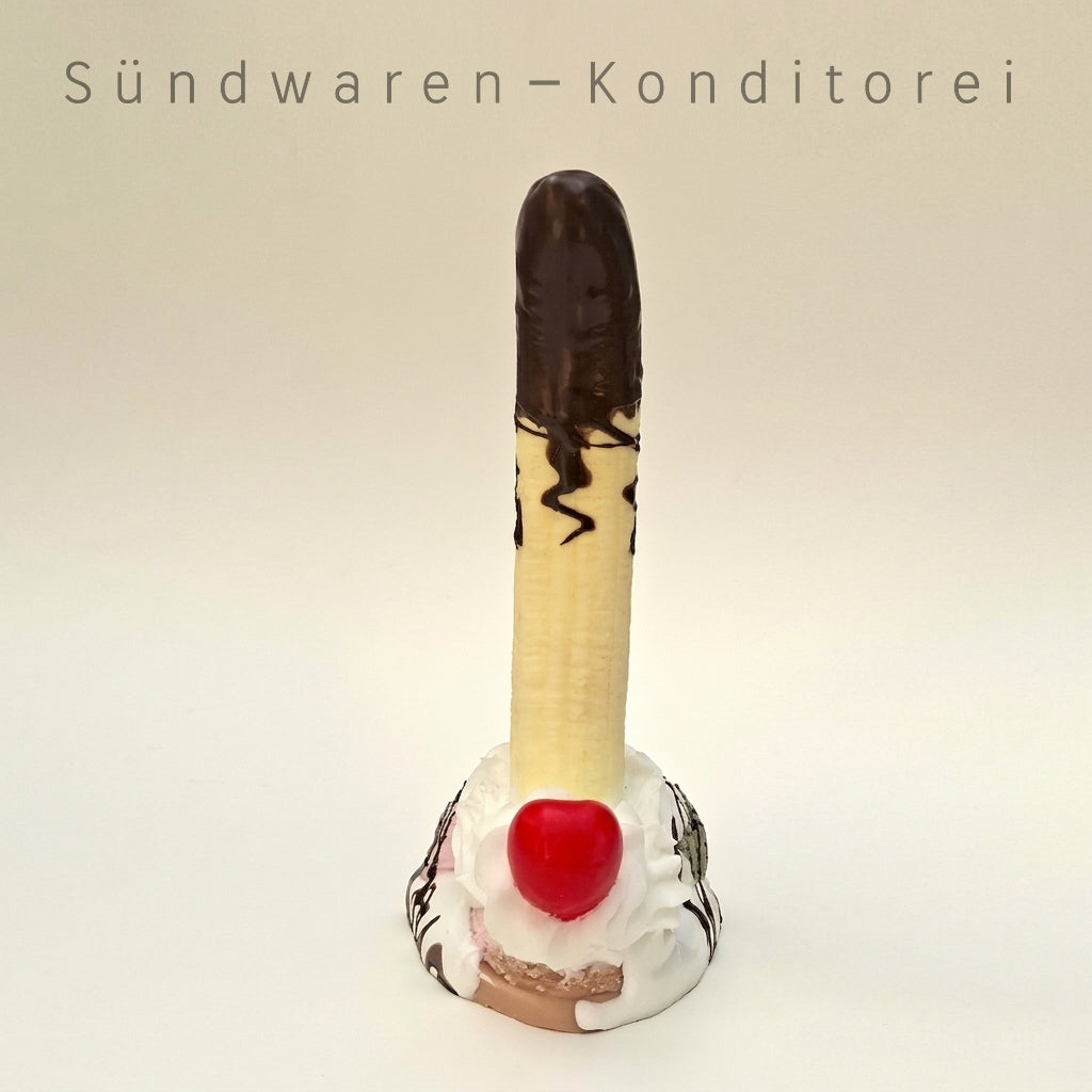 The Big Split - handgefertigter Silikondildo mit Saugnapf Sündwaren-Konditorei