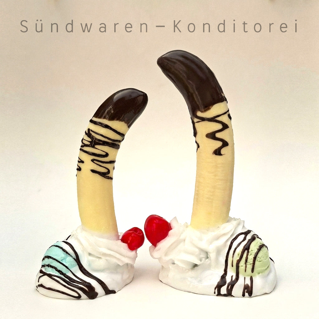 The Big Split - handgefertigter Silikondildo mit Saugnapf Sündwaren-Konditorei