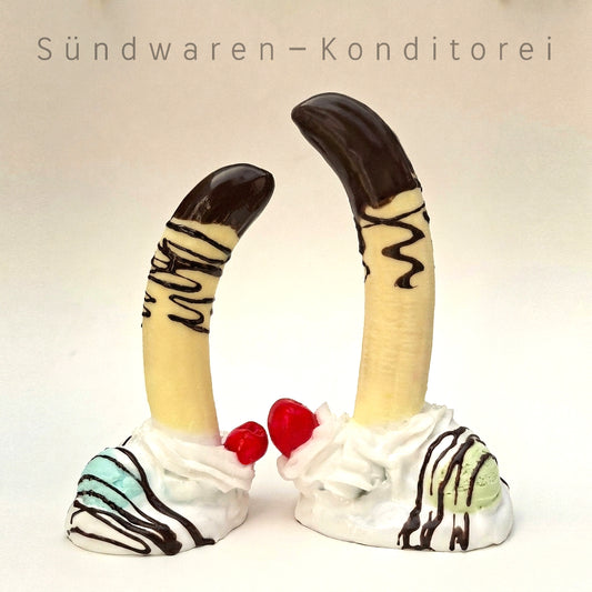 The Big Split - handgefertigter Silikondildo mit Saugnapf Sündwaren-Konditorei