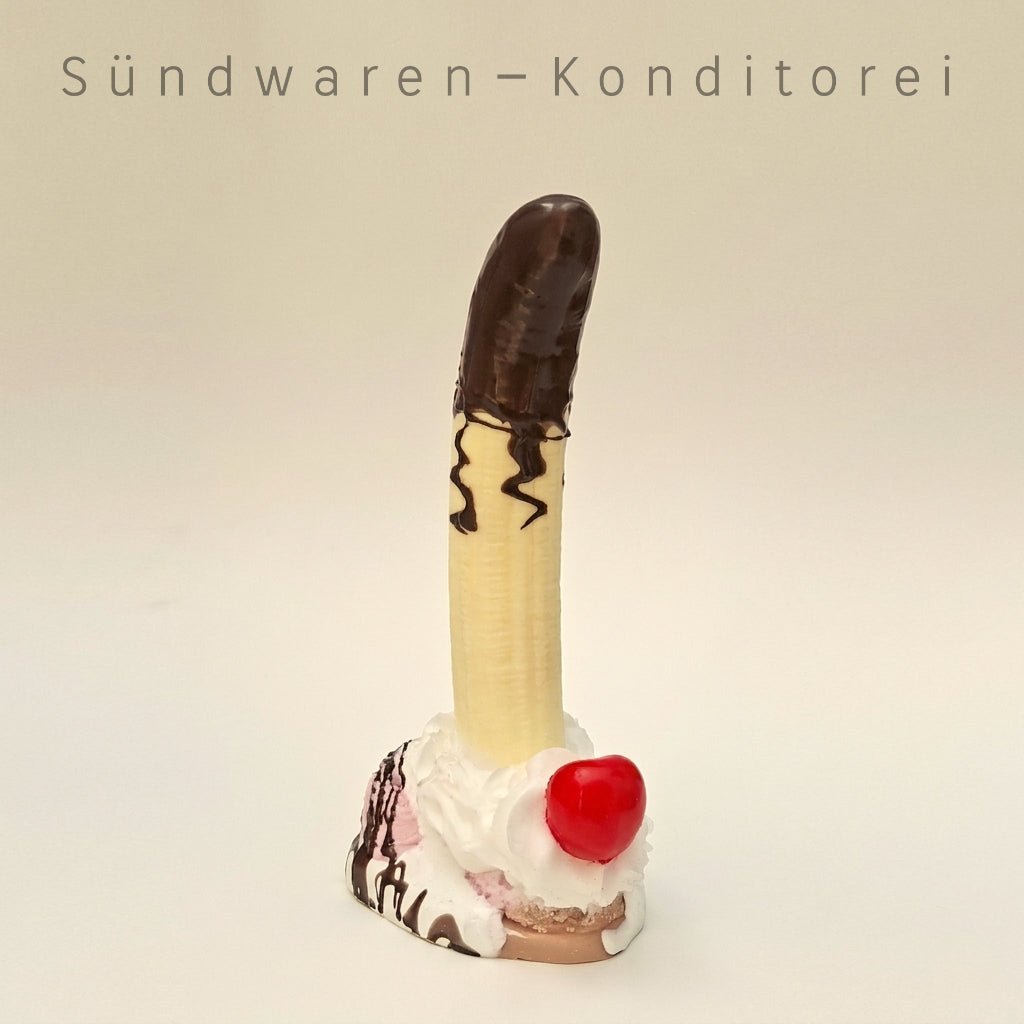 The Big Split - handgefertigter Silikondildo mit Saugnapf Sündwaren-Konditorei