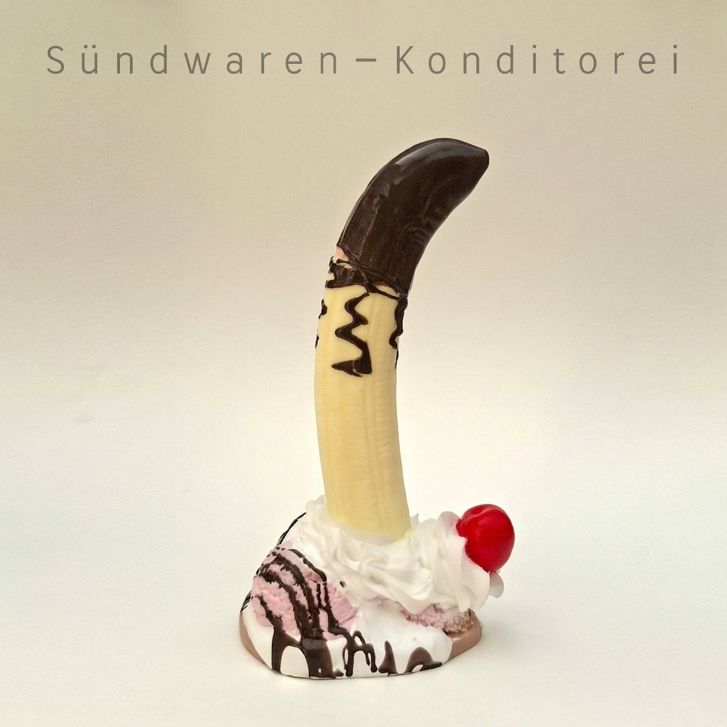 The Big Split - handgefertigter Silikondildo mit Saugnapf Sündwaren-Konditorei