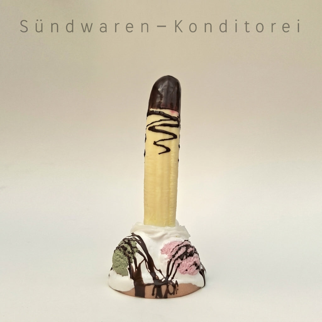 The Big Split - handgefertigter Silikondildo mit Saugnapf Sündwaren-Konditorei