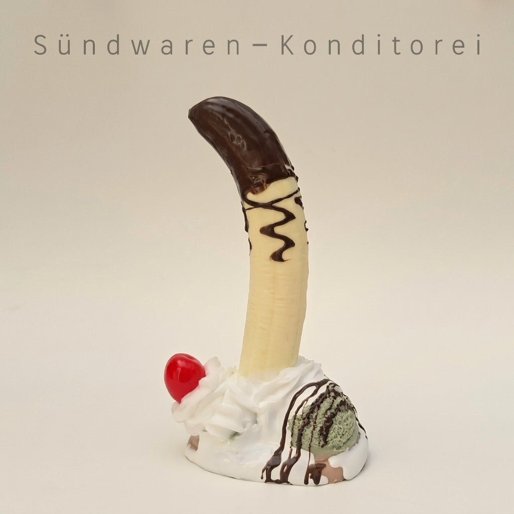 The Big Split XL - handgefertigter Silikondildo mit Saugnapf Sündwaren-Konditorei