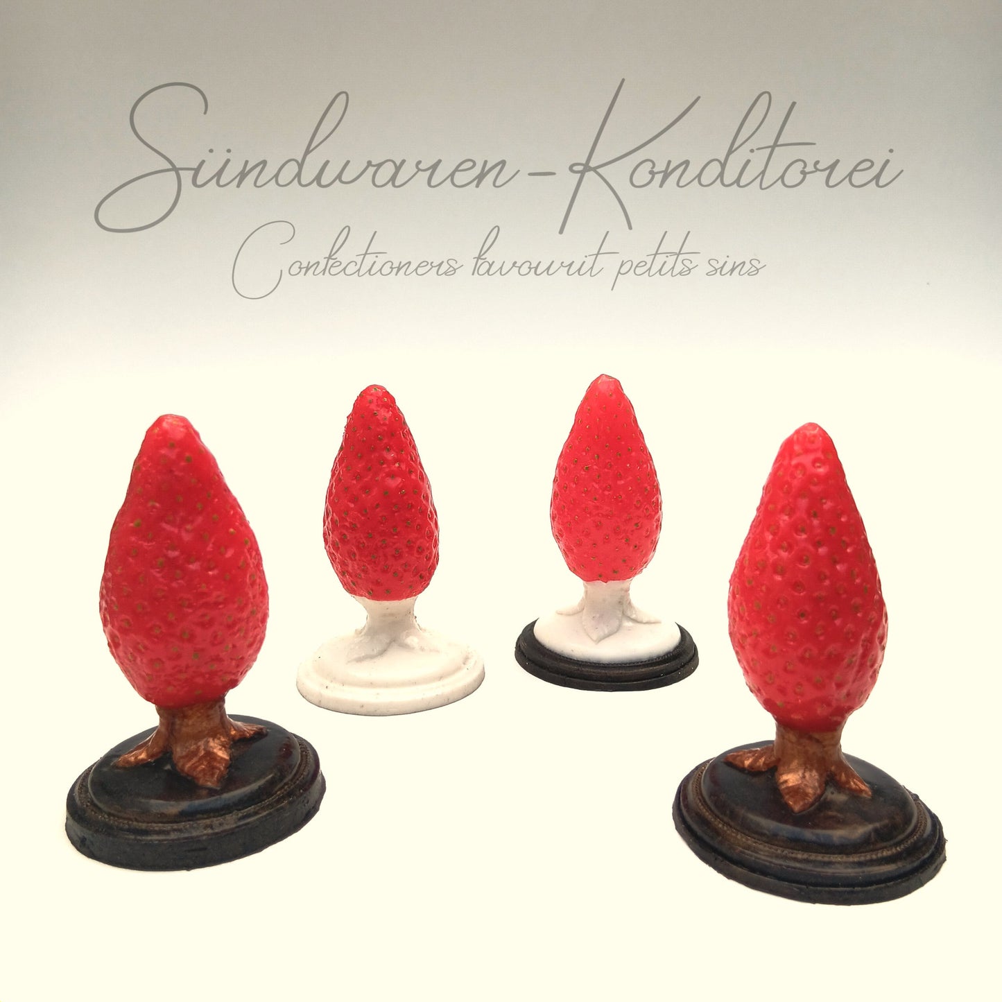 Strawberry Feels Forever Erdbeer-Popostecker - Übersicht verschiedene Farben - Sündwaren-Konditorei
