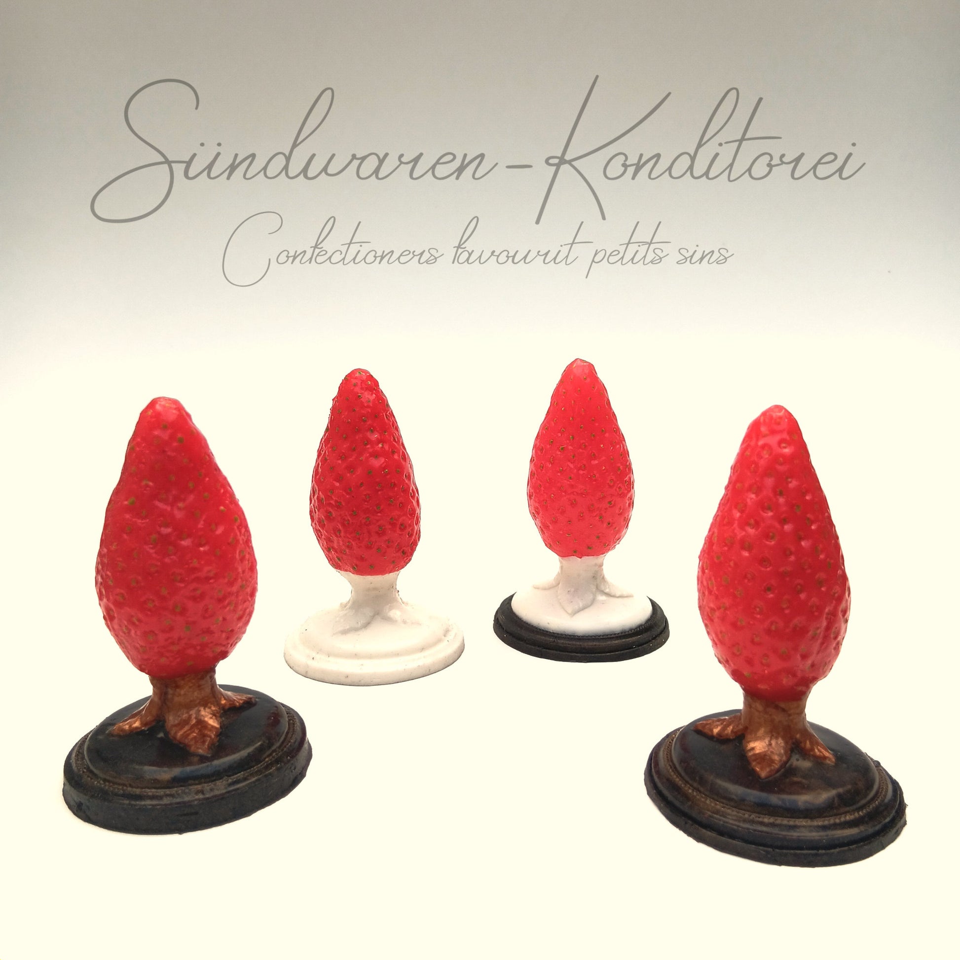 Strawberry Feels Forever Erdbeer-Popostecker - Übersicht verschiedene Farben - Sündwaren-Konditorei
