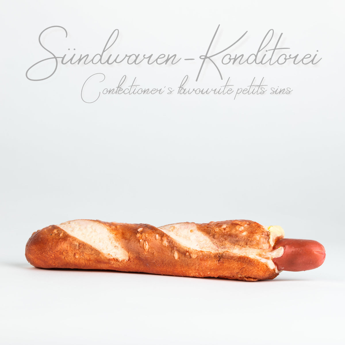 Handgefertigter Ketwurst Dildo - Seitenansicht mit authentischer Textur
