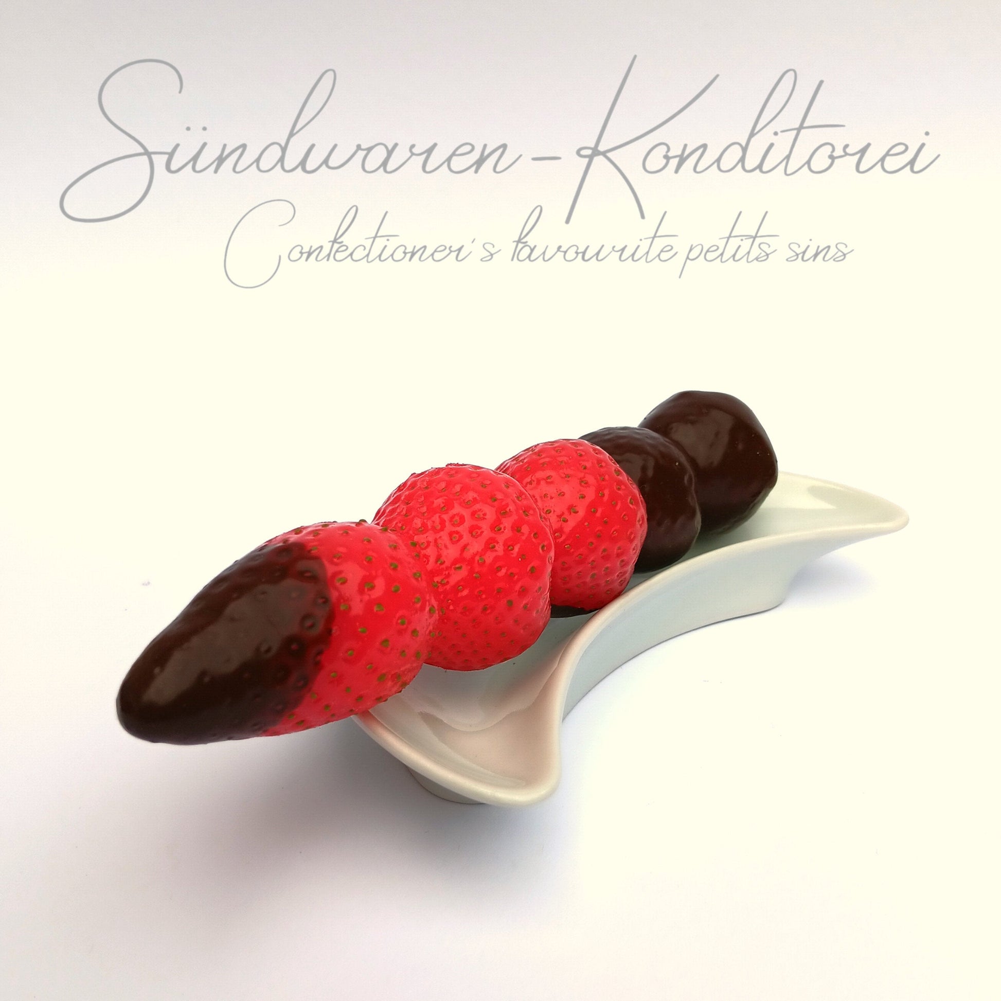 Strawberry Feels Forever Erdbeerspieß - Schokolierte Erdbeeren am Stiel - Sündwaren-Konditorei
