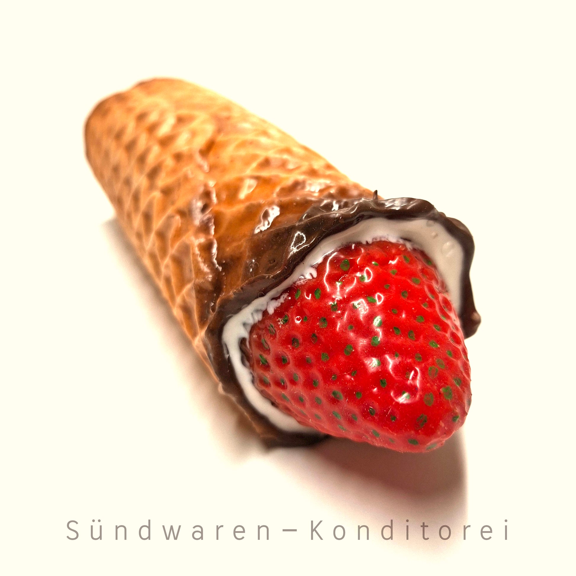 Waffeltürmchen Pullerstulpe - handgefertigte Penisvergrößerung aus Platinsilikon Sündwaren-Konditorei