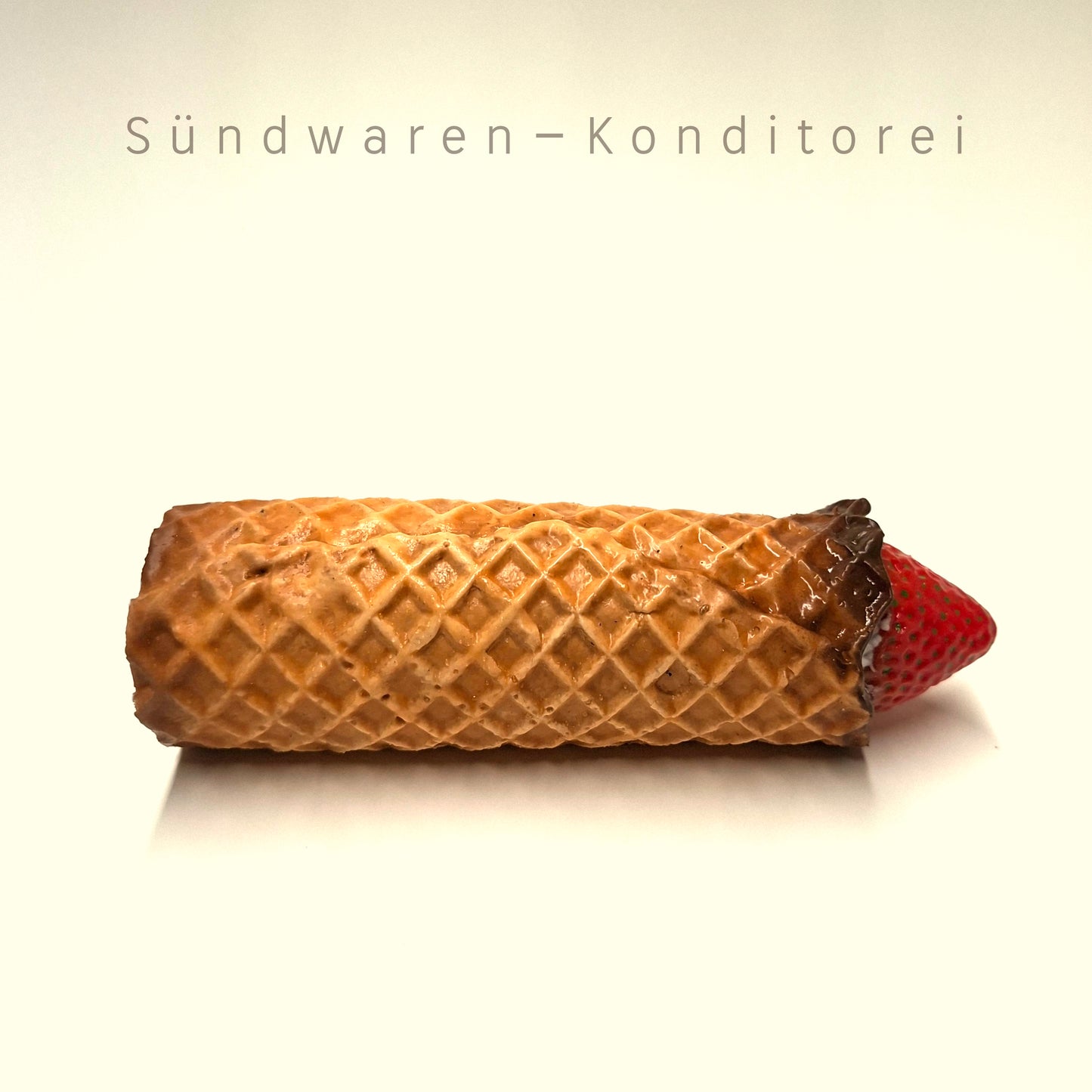 Waffeltürmchen Pullerstulpe - handgefertigte Penisvergrößerung aus Platinsilikon Sündwaren-Konditorei