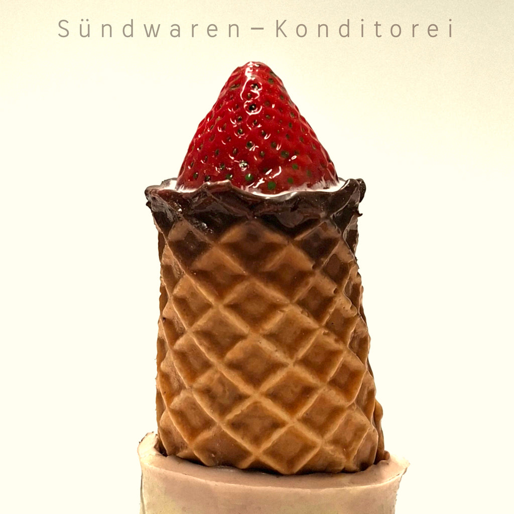 Waffeltürmchen Pullerstulpe - handgefertigte Penisvergrößerung aus Platinsilikon Sündwaren-Konditorei