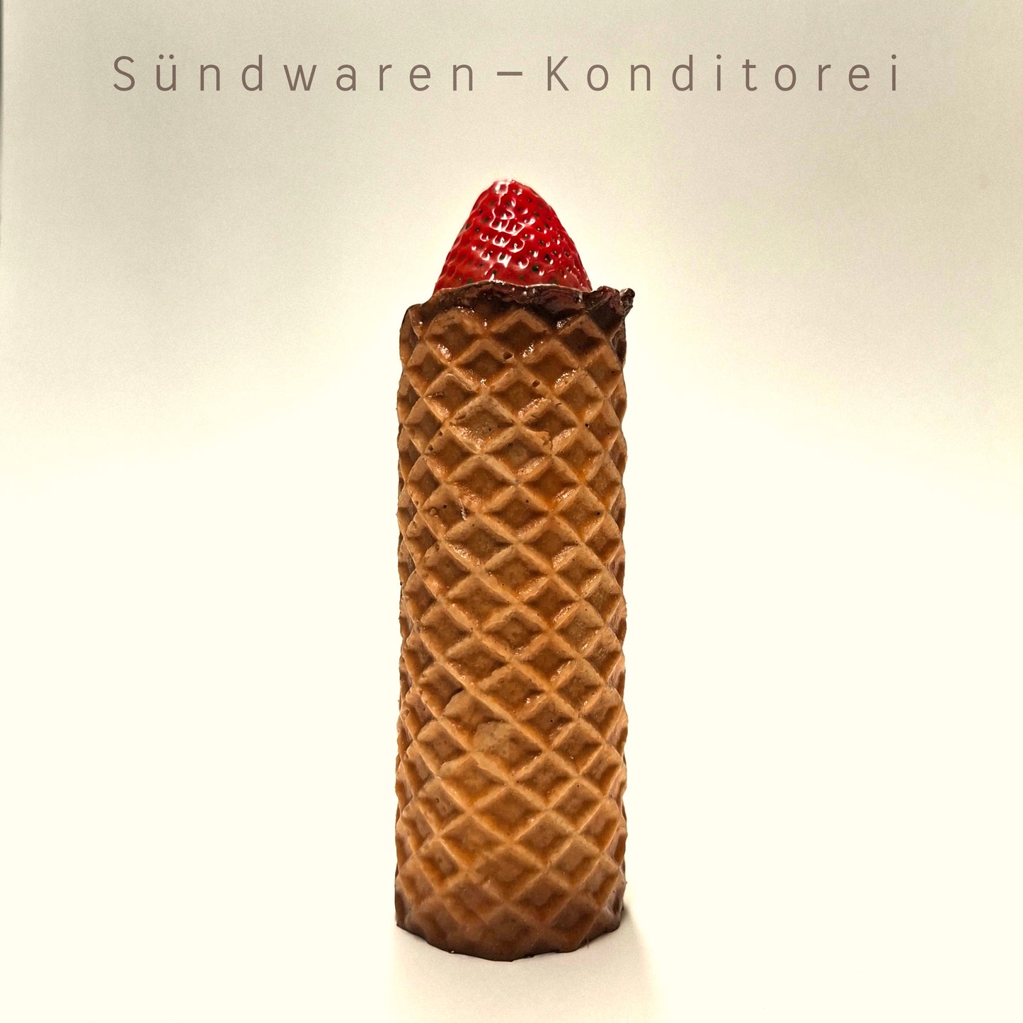 Waffeltürmchen Pullerstulpe - handgefertigte Penisvergrößerung aus Platinsilikon Sündwaren-Konditorei