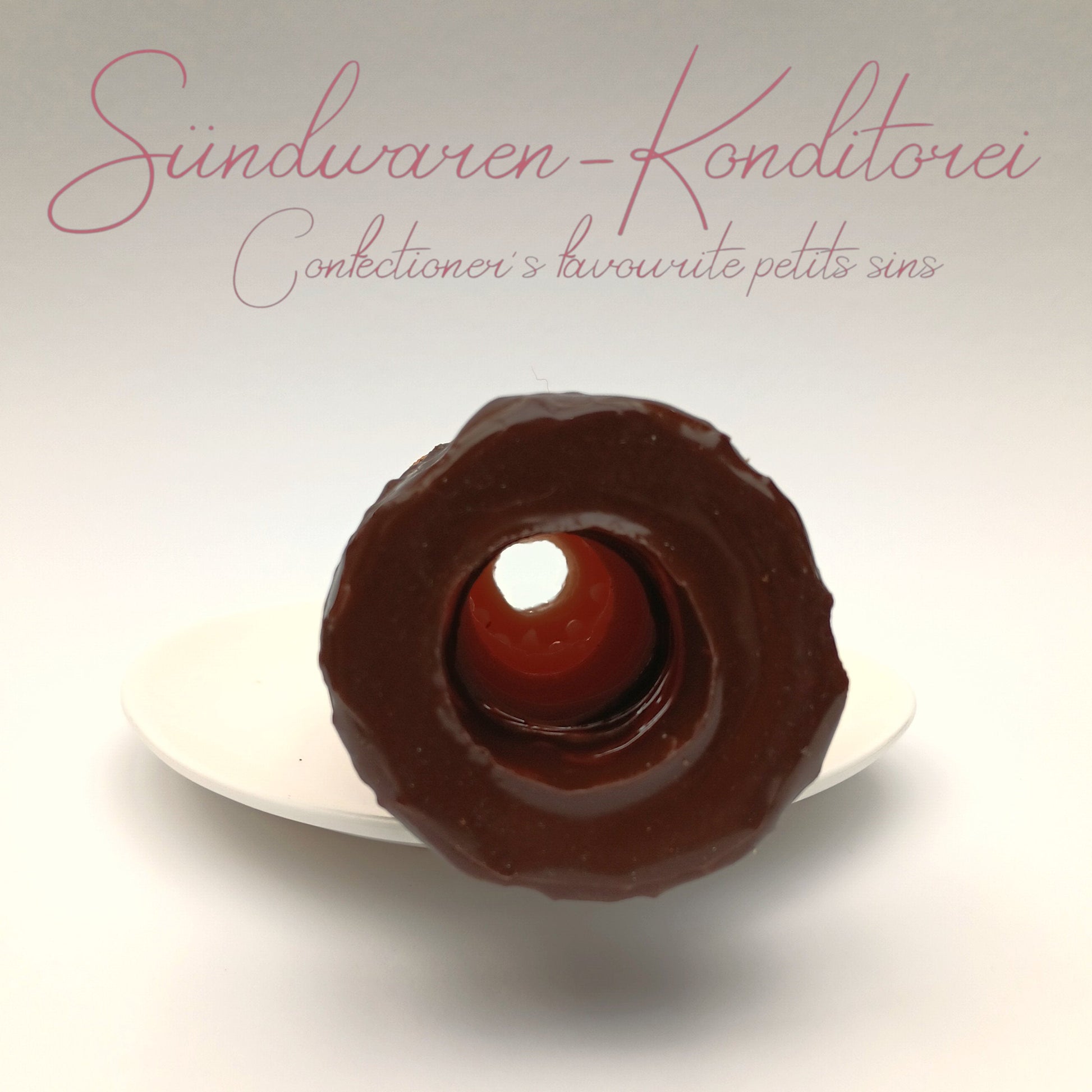 Waffelröllchen Taschenmuschi - Seitenansicht des hochwertigen Silikonsextoys
