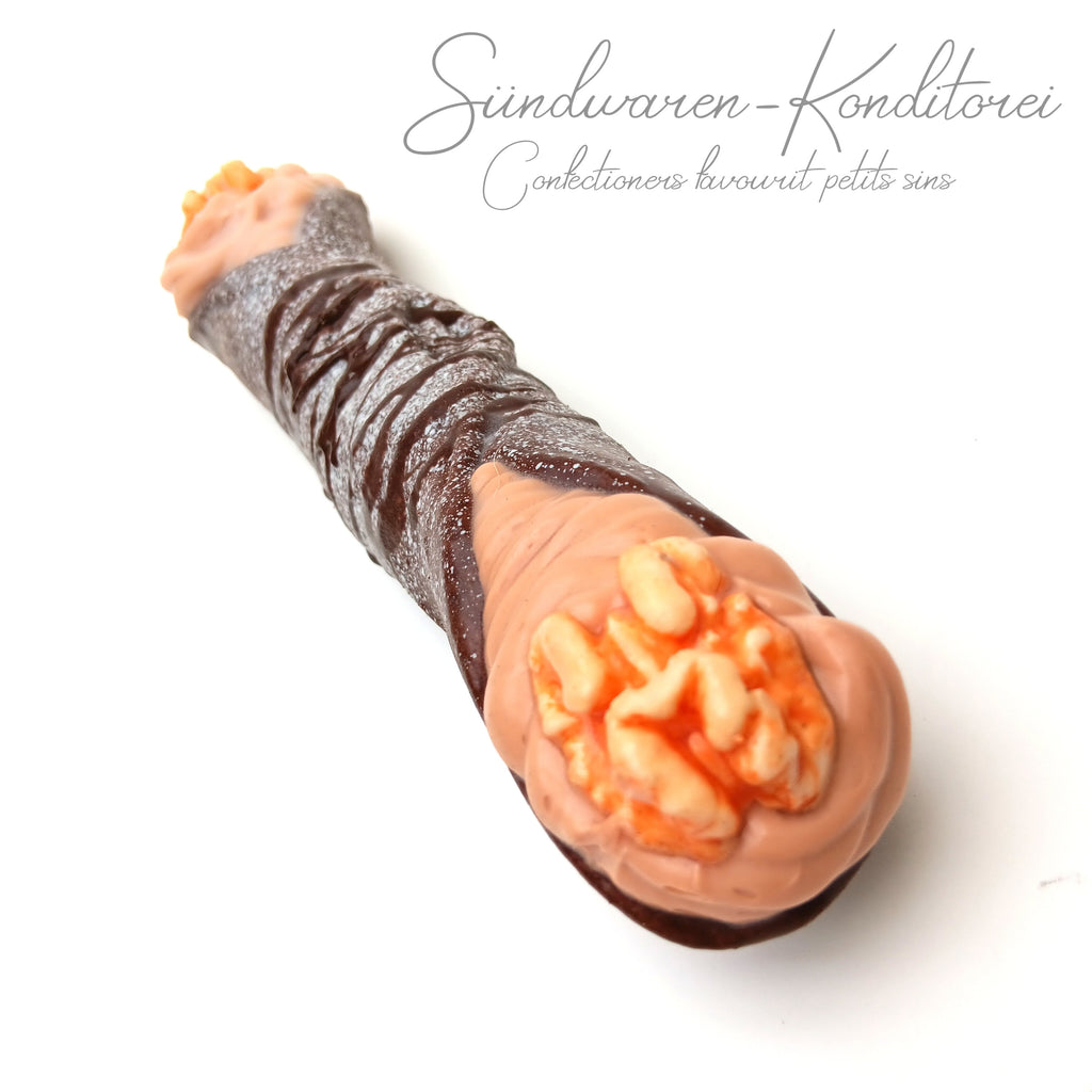 Handgefertigter Cannolo-Dildo – Produktfoto auf hellem Hintergrund, Manufaktur-Qualität