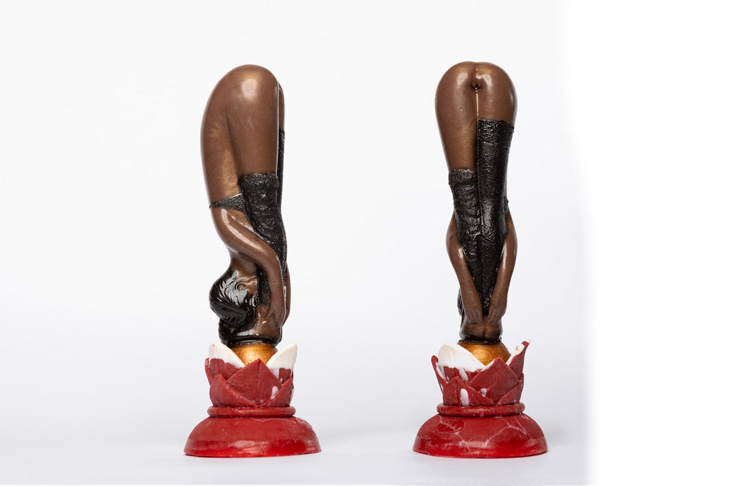 Ballerina Dildo Platinsilikon - Detailansicht Saugnapfblume - Sündwaren-Konditorei
