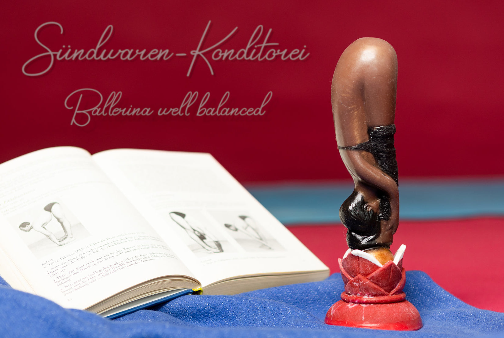 Ballerina well balanced Dildo - Gesamtansicht mit Saugnapf - Sündwaren-Konditorei
