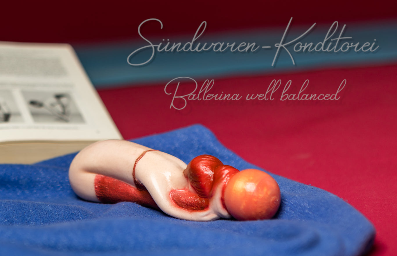 Ballerina well balanced - La Fougueuse - handgefertigter Silikondildo mit Saugnapf Sündwaren-Konditorei