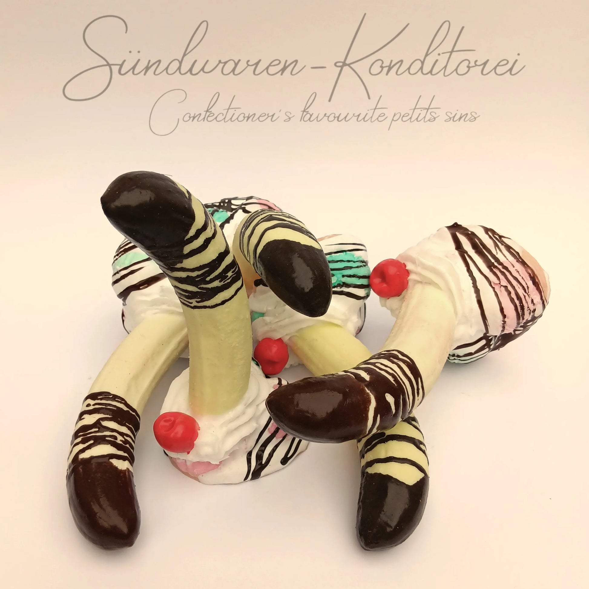 Dildo Bananasplit mit Saugnapf - Handgefertigt Platinsilikon Sndwaren-Konditorei Dildo Bananasplit mit Saugnapf - Handgefertigt Platinsilikon Sndwaren-Konditorei