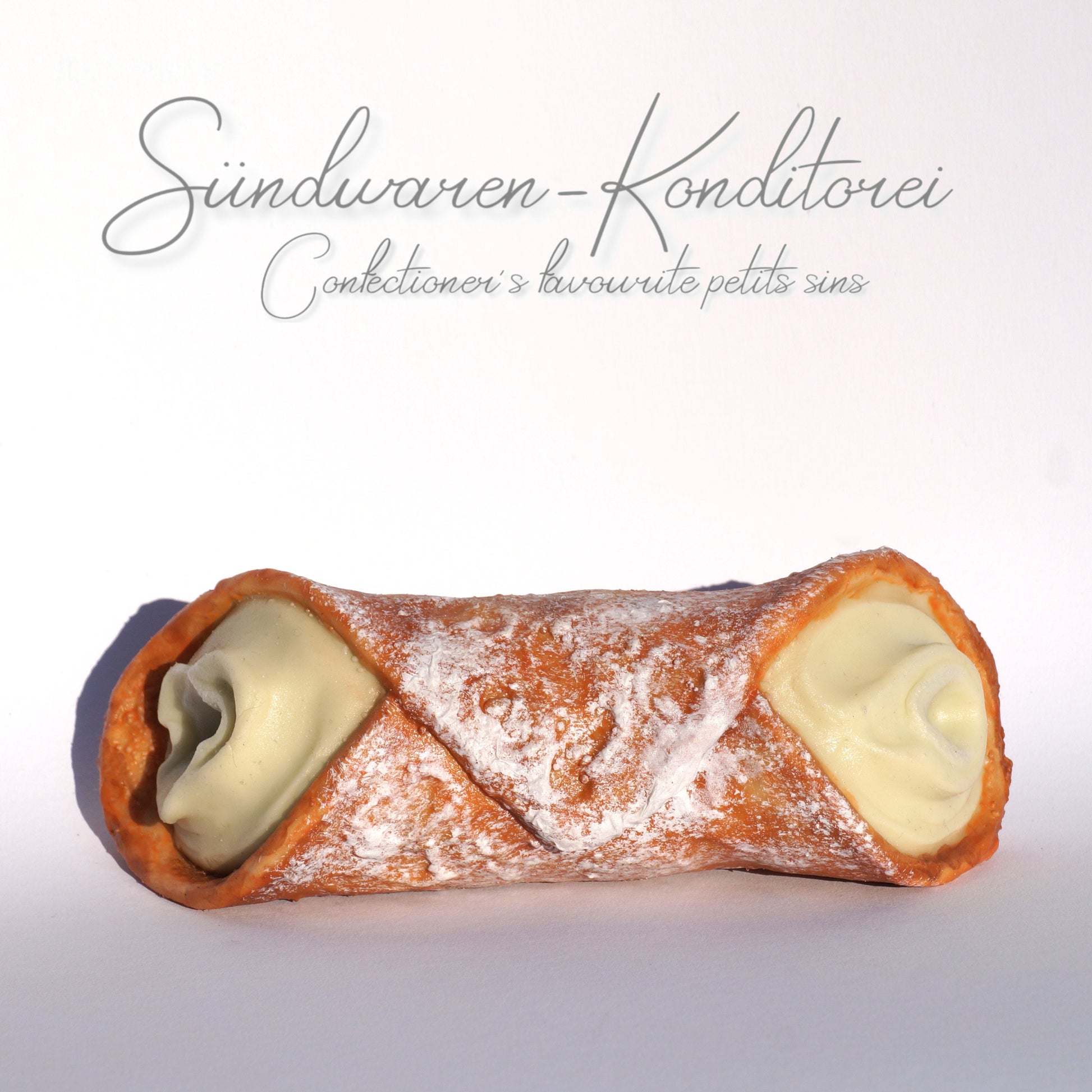 Cannolo Pistacchio - handgefertigte Taschenmuschi Sündwaren-Konditorei