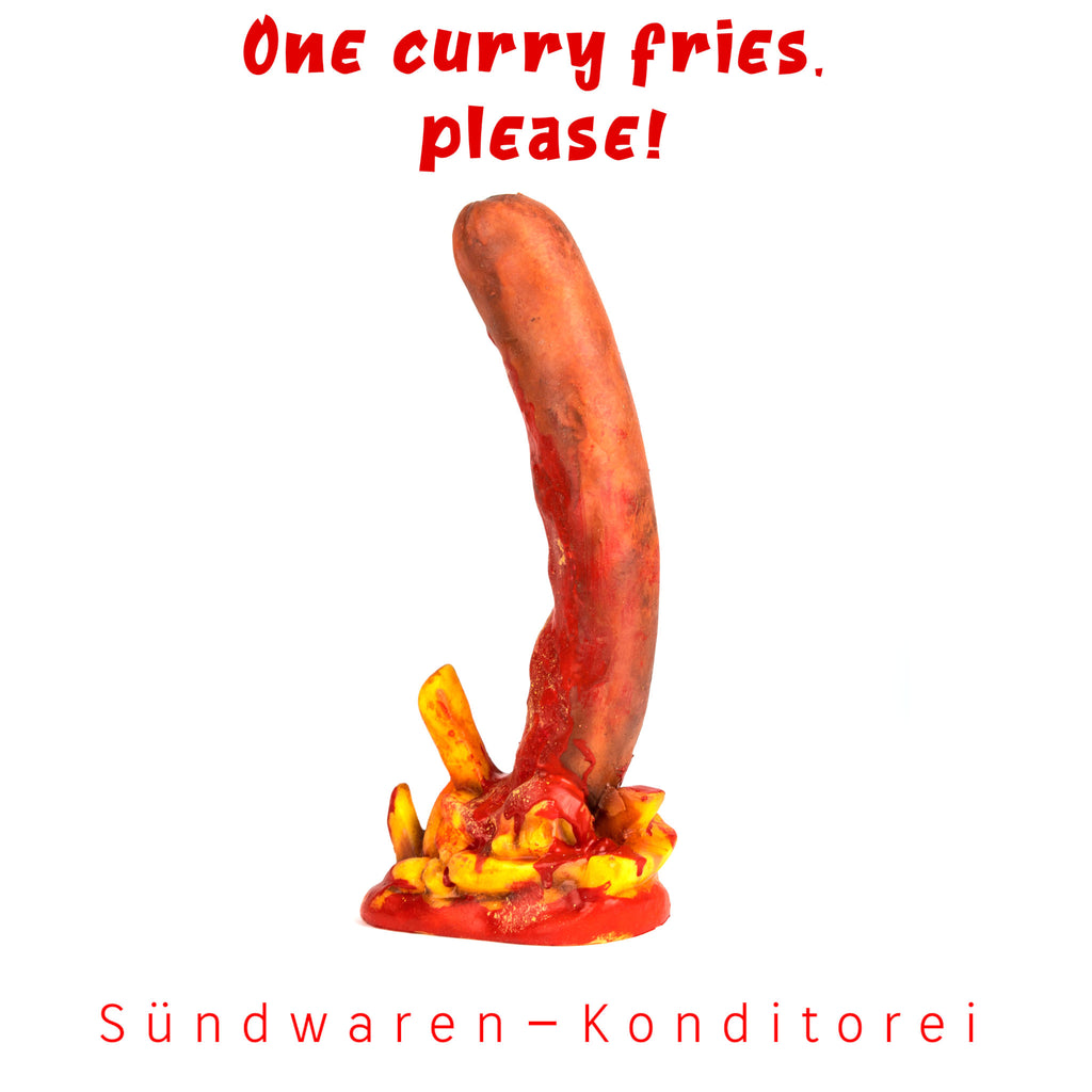 Einmal Curry Pommes, bitte! - unser Silikondildo für den großen Hunger Sündwaren-Konditorei