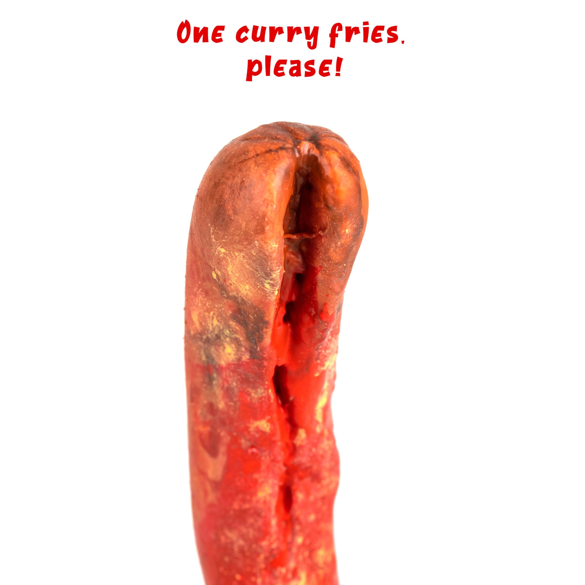 Einmal Curry Pommes, bitte! - unser Silikondildo für den großen Hunger Sündwaren-Konditorei