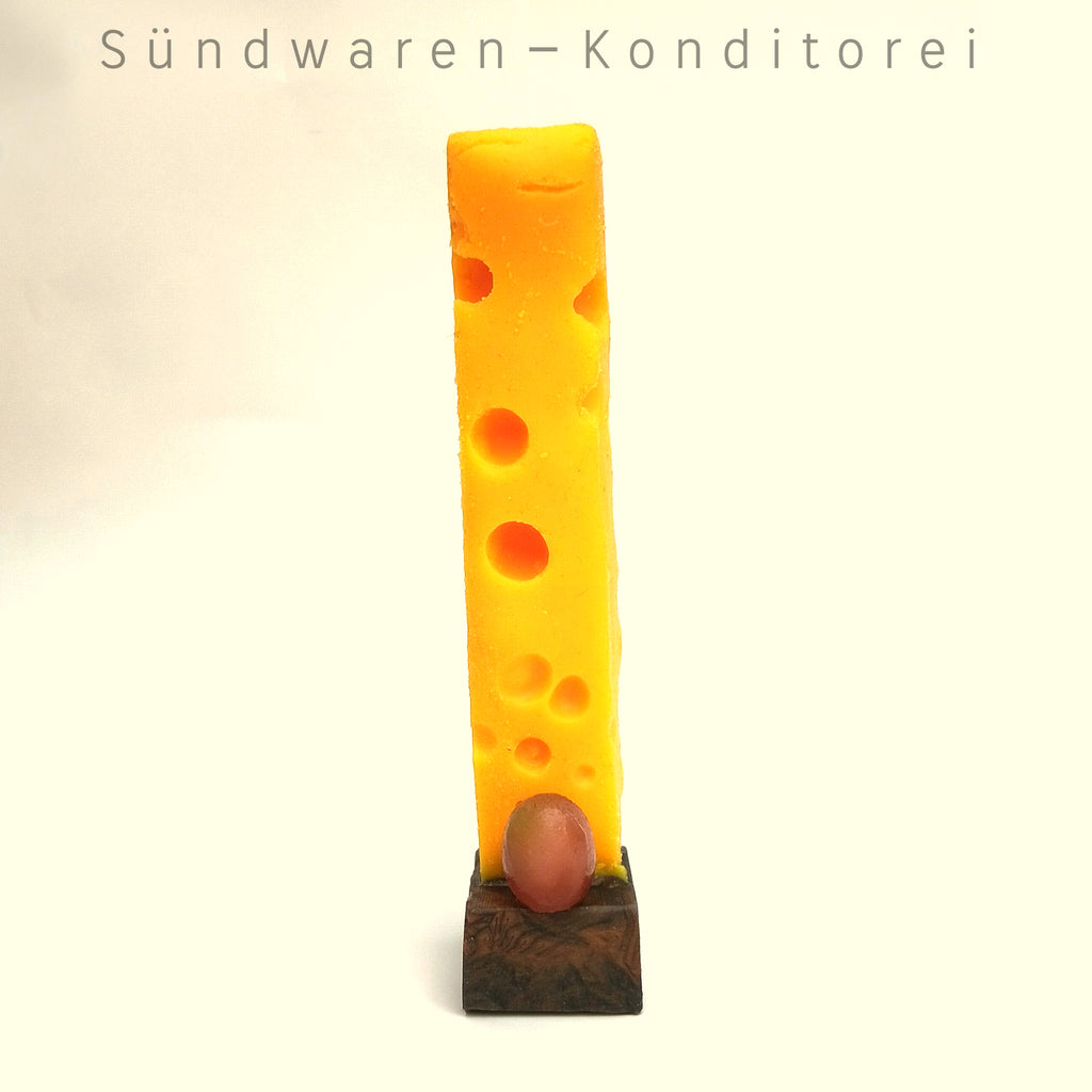 Käse Klotz Dildo - Nahaufnahme der weichen Silikon-Oberfläche - Sündwaren-Konditorei