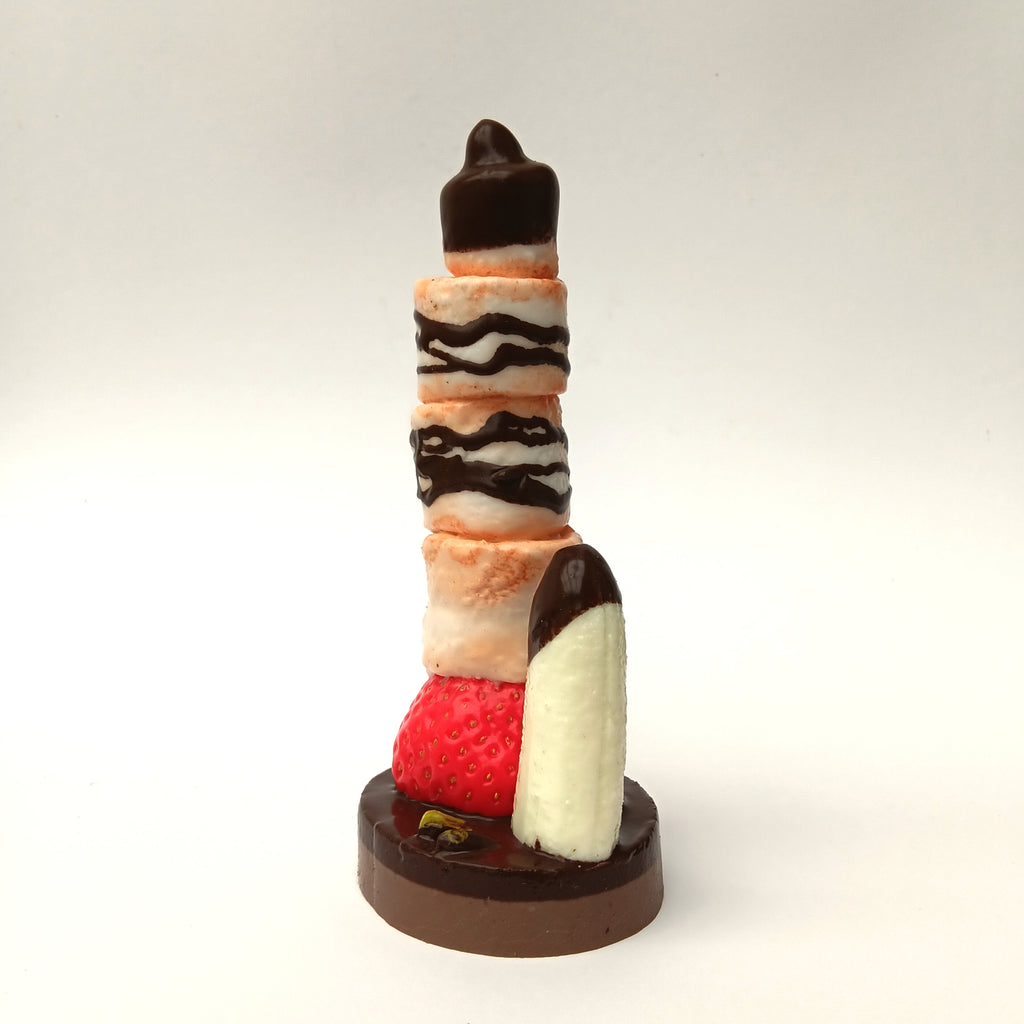 Saugnapfdildo mit Marshmallows und Früchten - Sündwaren-Konditorei
