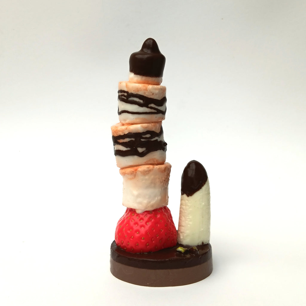 Marshmallow Pudding Pie Dildo mit Saugnapf - Handgefertigt von Sündwaren-Konditorei

