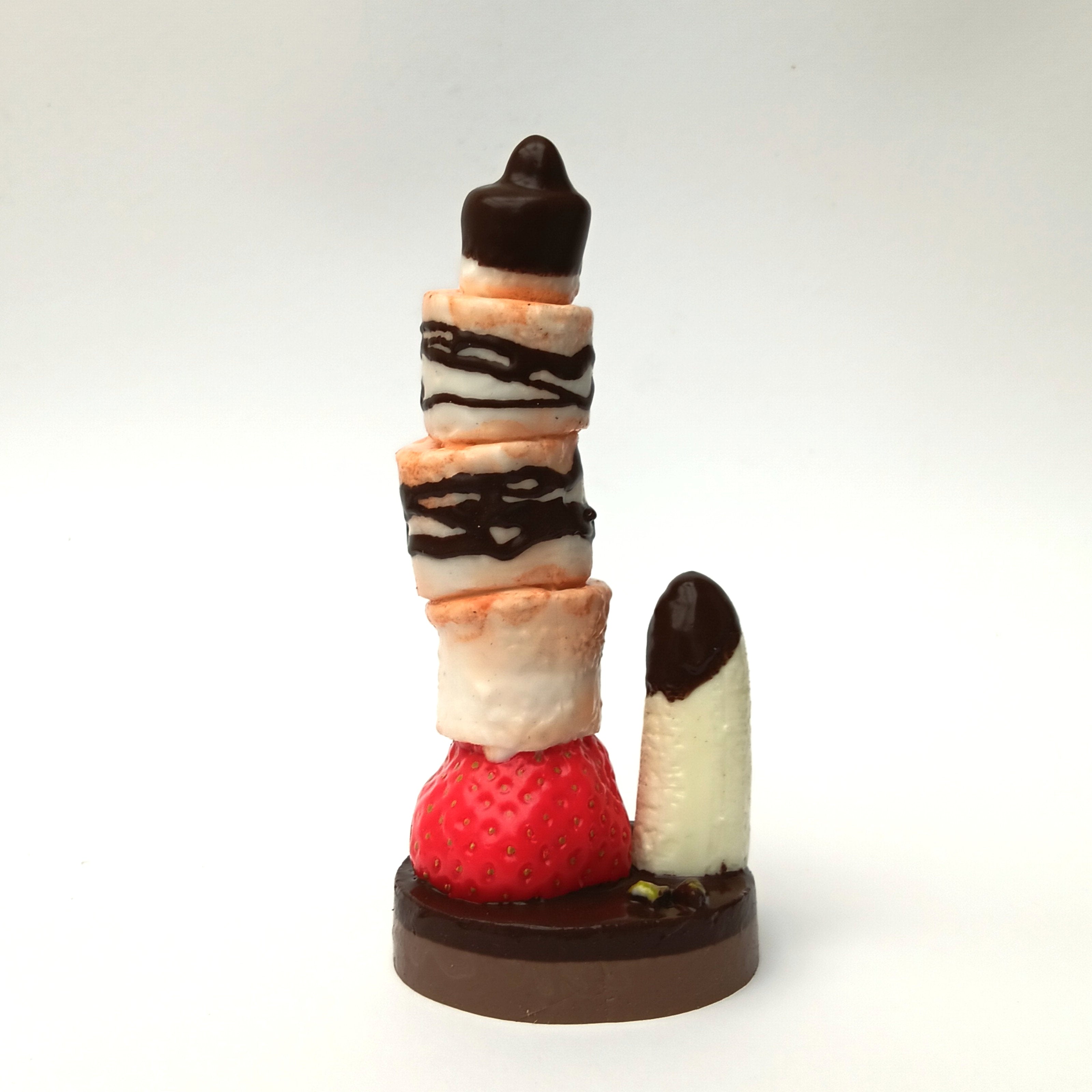Marshmallow Pudding Pie Dildo mit Saugnapf - Handgefertigt von Sündwaren-Konditorei
