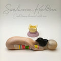 Ballerina well balanced mit Ringelsocken, Einzelstück – handgefertigter Silikondildo mit Saugnapf Sündwaren-Konditorei