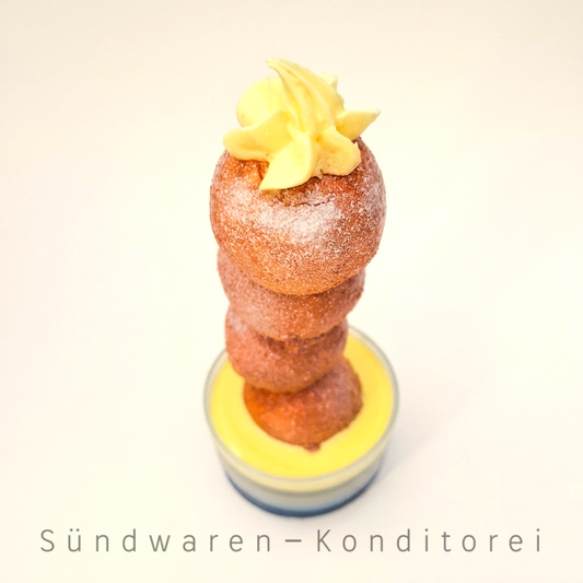 Quarkbällchen Türmchen Sündwaren-Konditorei