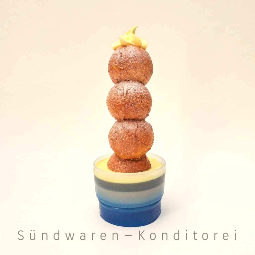 Quarkbällchen Türmchen Sündwaren-Konditorei
