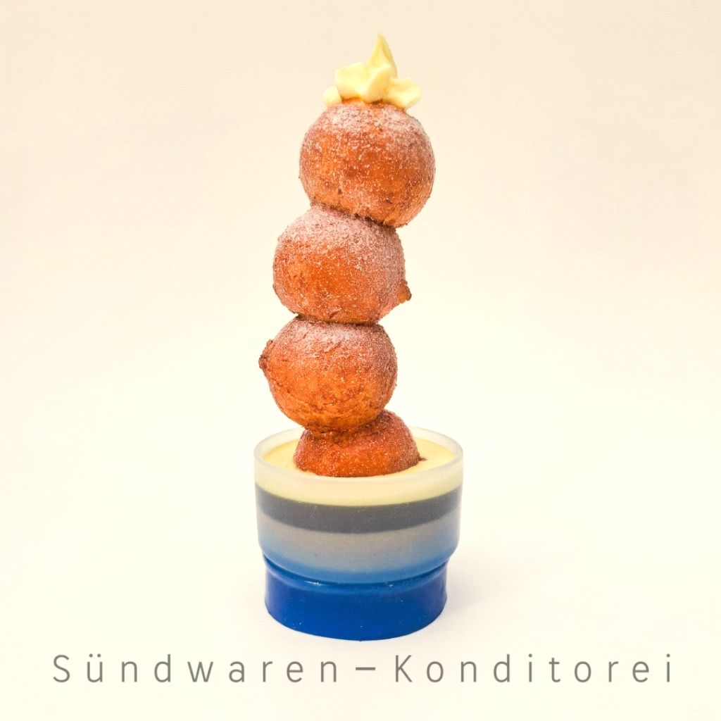 Quarkbällchen Türmchen Sündwaren-Konditorei
