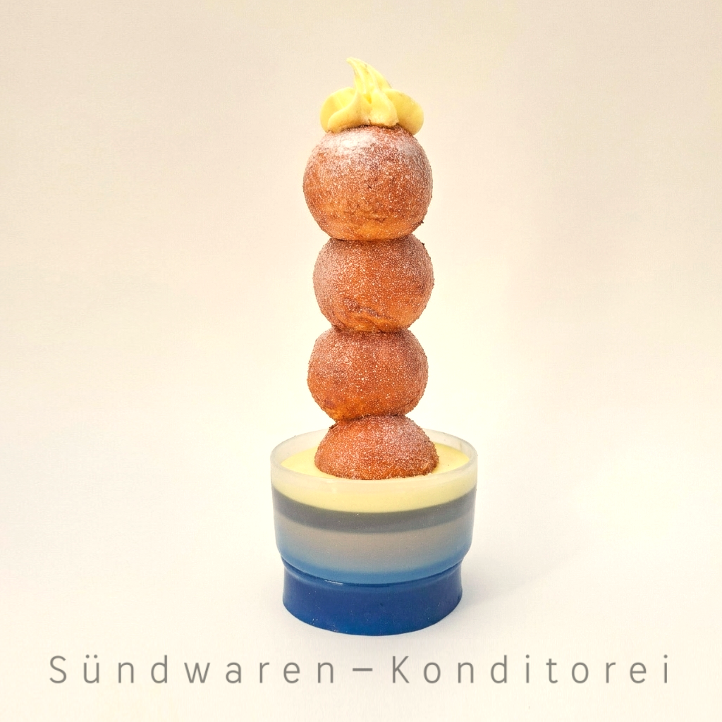 Quarkbällchen Türmchen Sündwaren-Konditorei