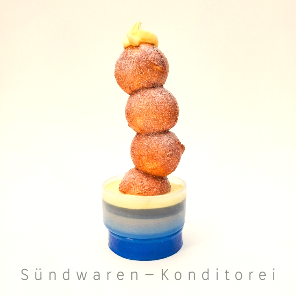 Quarkbällchen Türmchen Sündwaren-Konditorei
