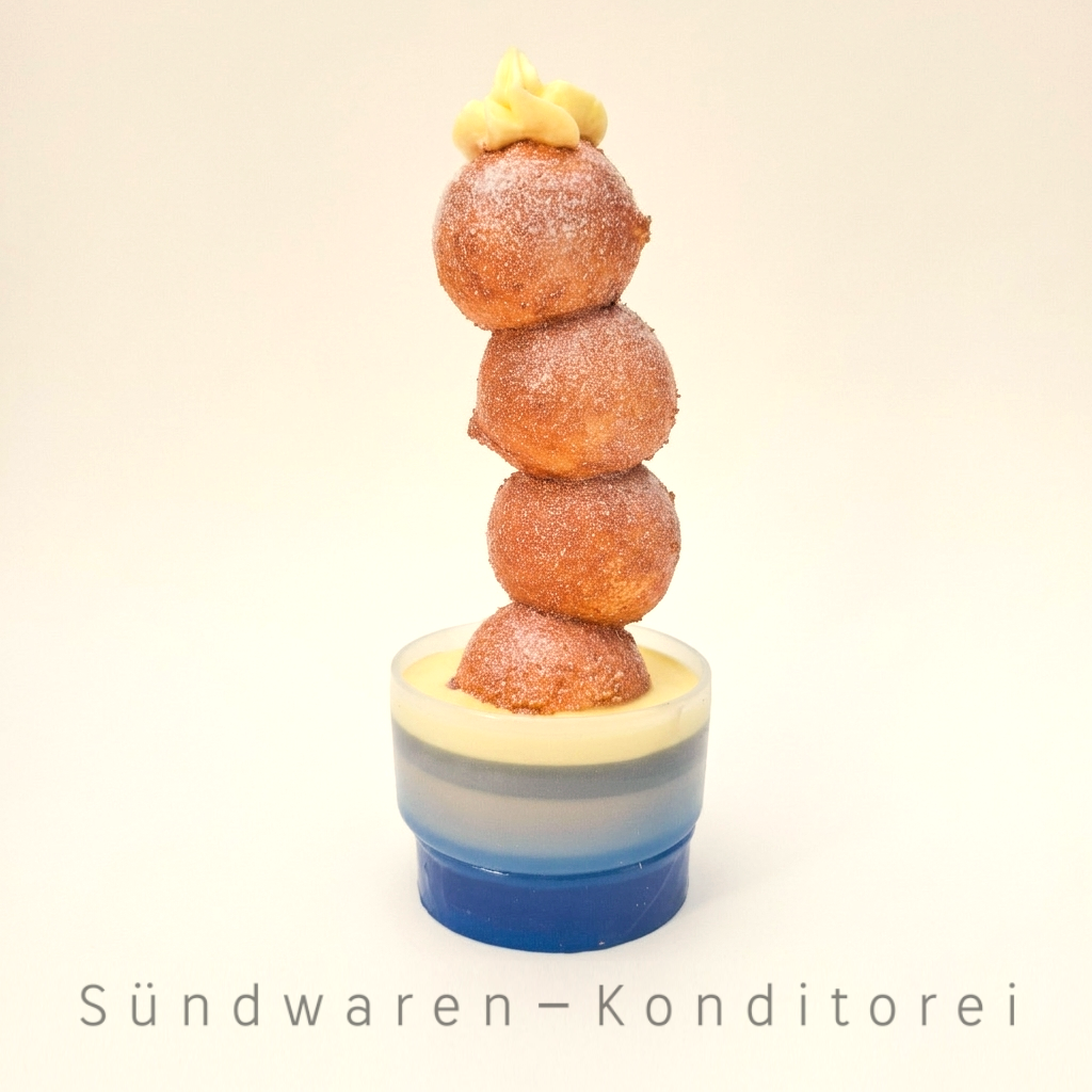 Quarkbällchen Türmchen Sündwaren-Konditorei