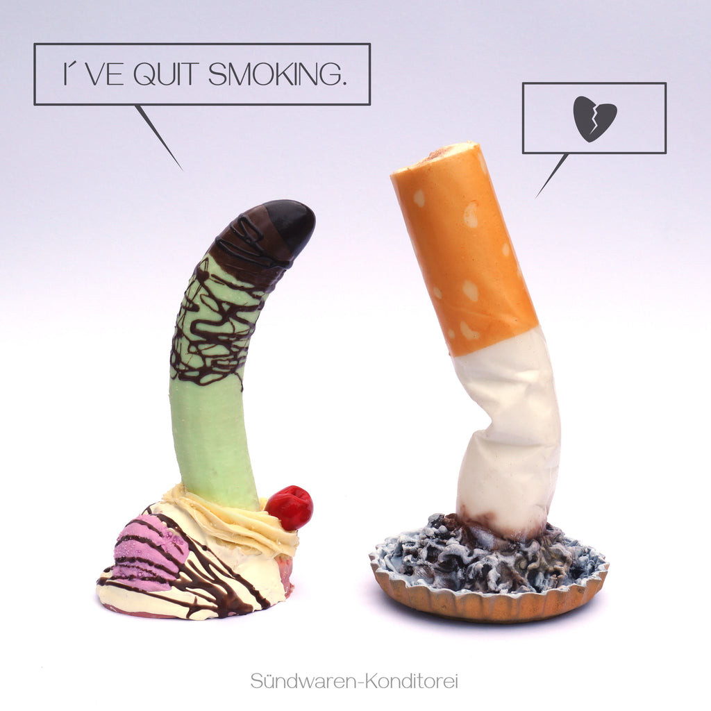 I've quit smoking - handgefertigter Saugnapfdildo Sündwaren-Konditorei