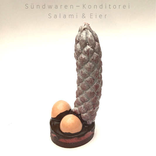 Salami - Saugnapfdildo aus Silikon Sündwaren-Konditorei