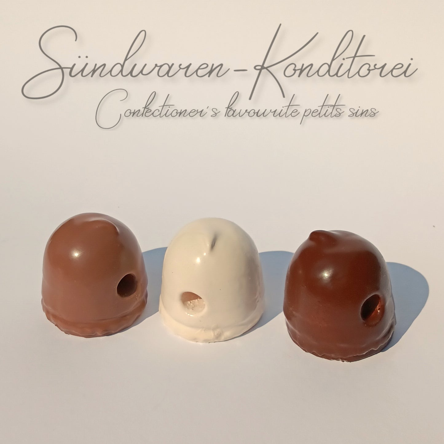 Schokokuss-Knebelball Platinsilikon - Nahaufnahme der Textur
