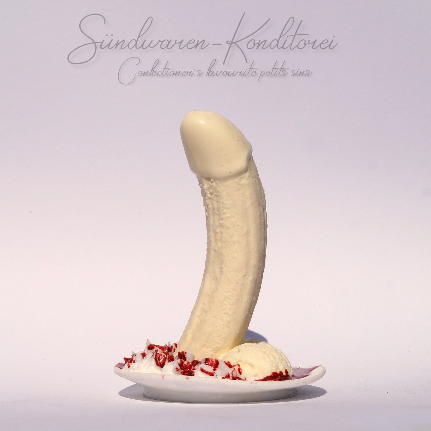 Bananasplit Dildo Platinsilikon - Detailansicht Spitze
