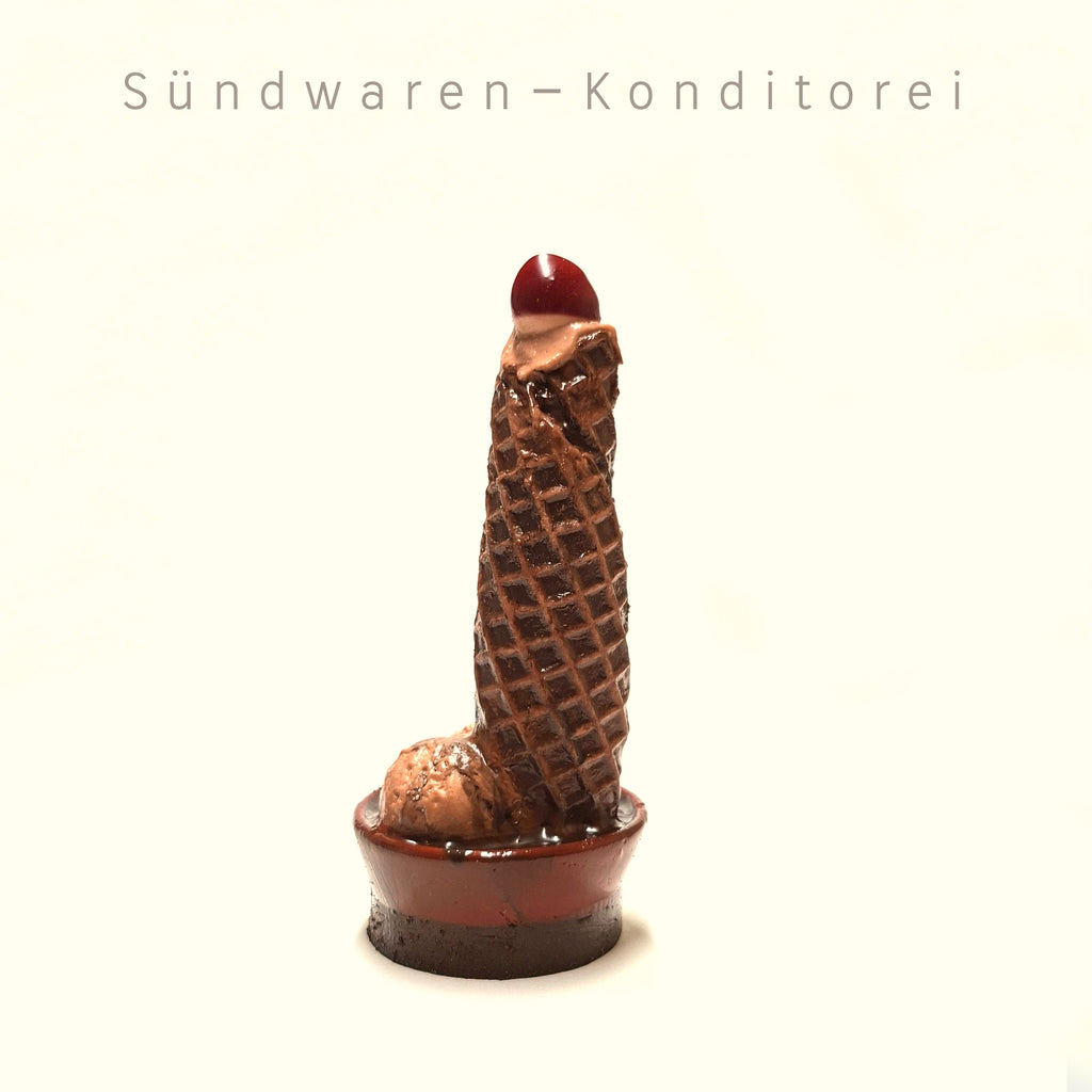 Schokowaffeltürmchen mit Saugnapf - knusprig cremige Versuchung Sündwaren-Konditorei