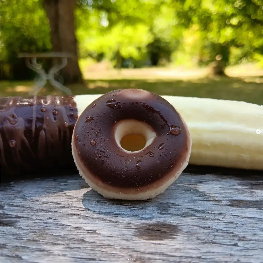 Donut supersoft, Doppelpack in zwei Größen - handgefertigter Silikon-Penisring Sündwaren-Konditorei